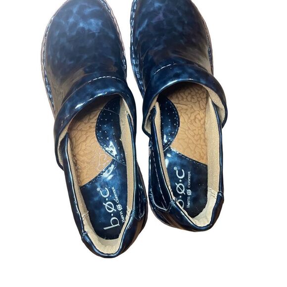 BOC Born concept woman's blue patent leather clogs size 8M - Picture 9 of 12